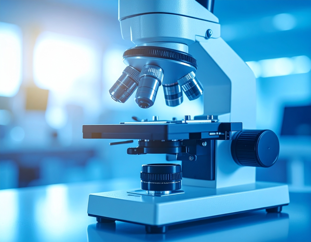 Bild eines hochmodernen Mikroskops